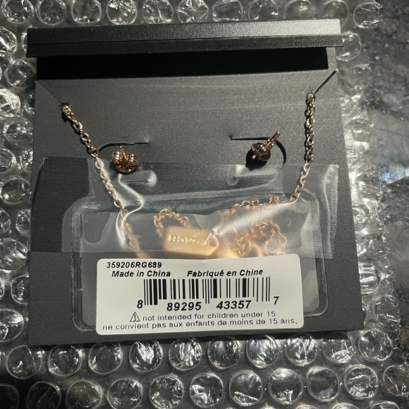 Coach Tea Rose Necklace/Earring Set - Picture 3 of 5